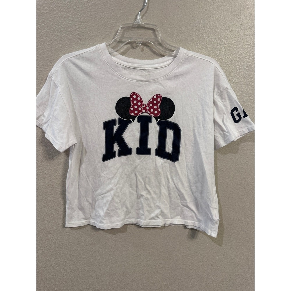 Gap Kids Disney Minnie Mouse Bow Graphic T-Shirt White Top XXL 14 16